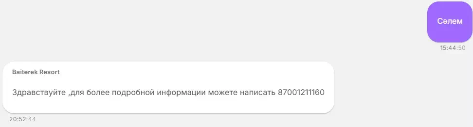 Пример переписки до внедрения AI-администратора